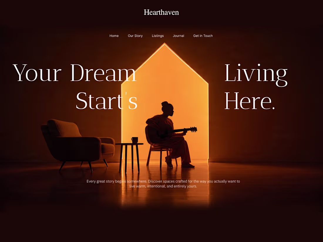 Cover image for A luxury real estate landing