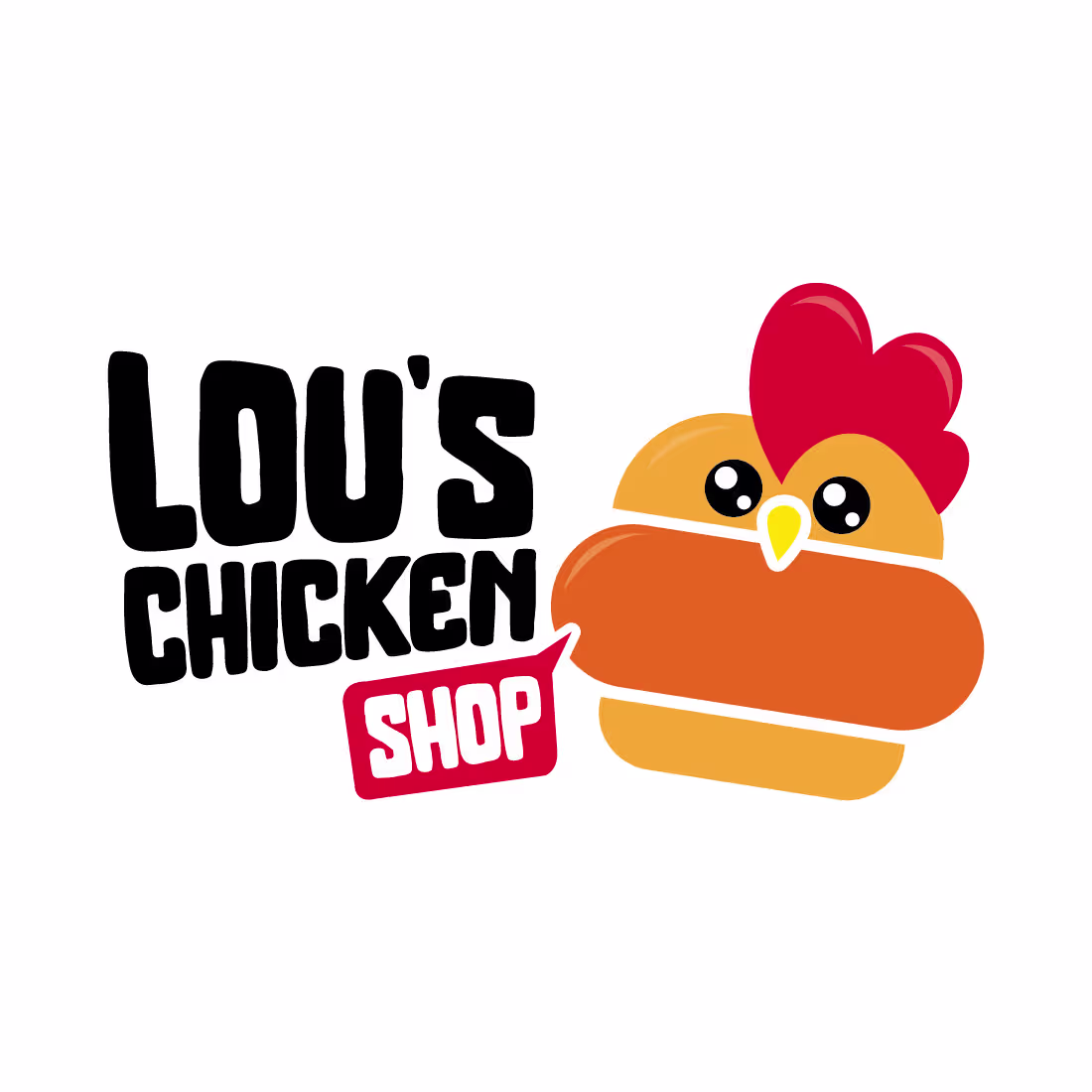 Cover image for LOU'S Chicken Shop Logo and identity on Behance