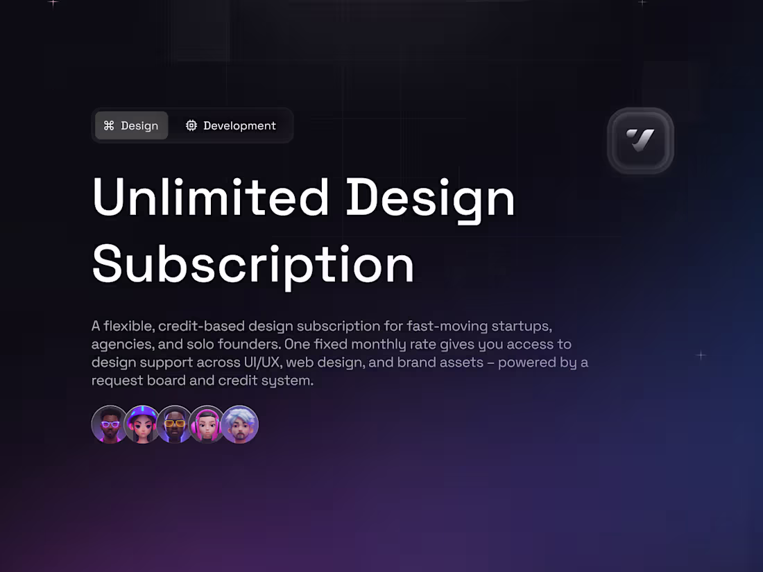 Cover image for Unlimited Design Subscription – Credit-Based & Flexible