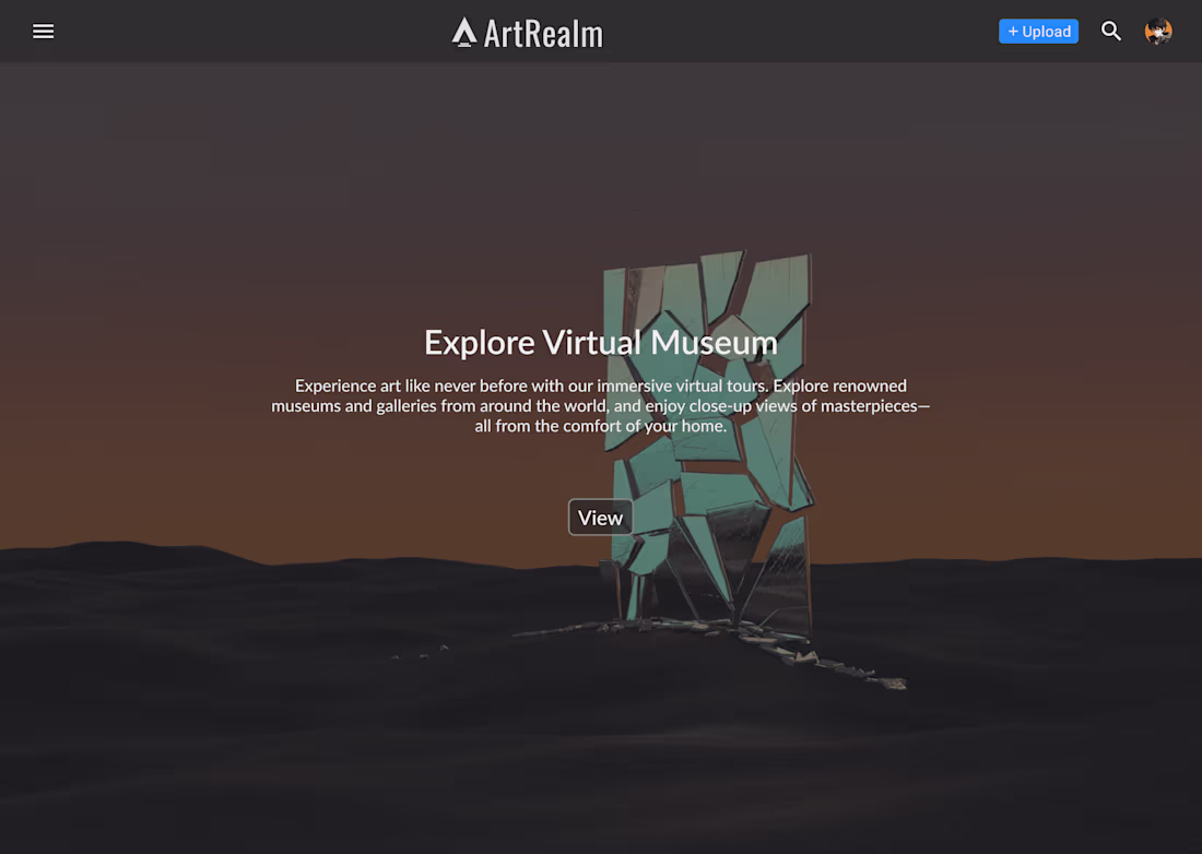 Cover image for ArtRealm - Digital Art Museum Web App