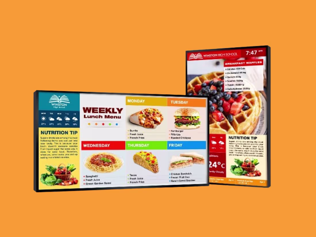 Cover image for Digital Menu Boards for Schools