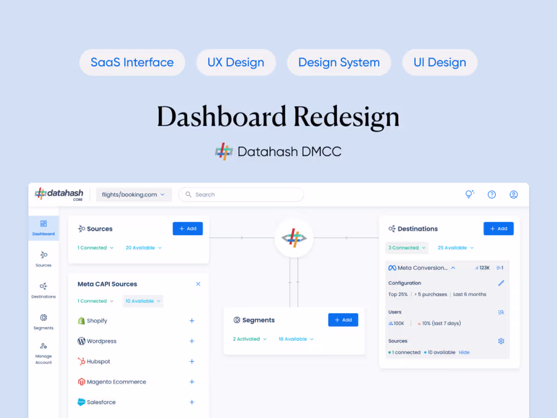 Cover image for Datahash - B2B SaaS Dashboard Design 
