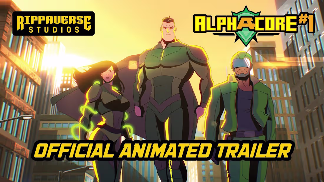Cover image for Alphacore #1 | Official Animated Trailer | Rippaverse Studios -…