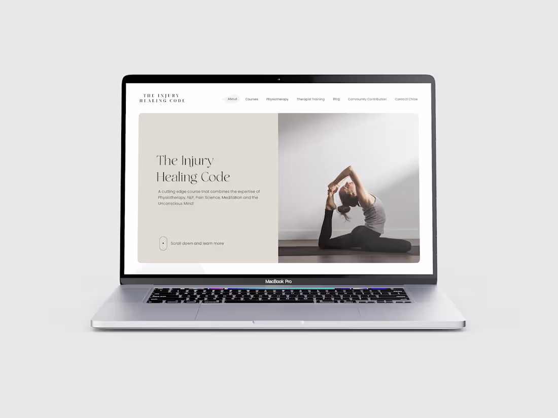 Cover image for The Healing Injury Code Website