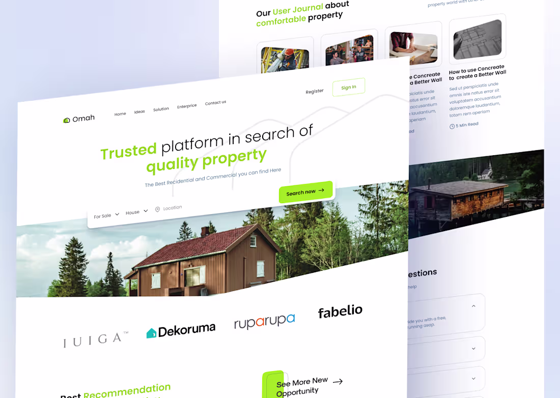 Cover image for Omah Property Agent Platform Here is our exploration for pro...