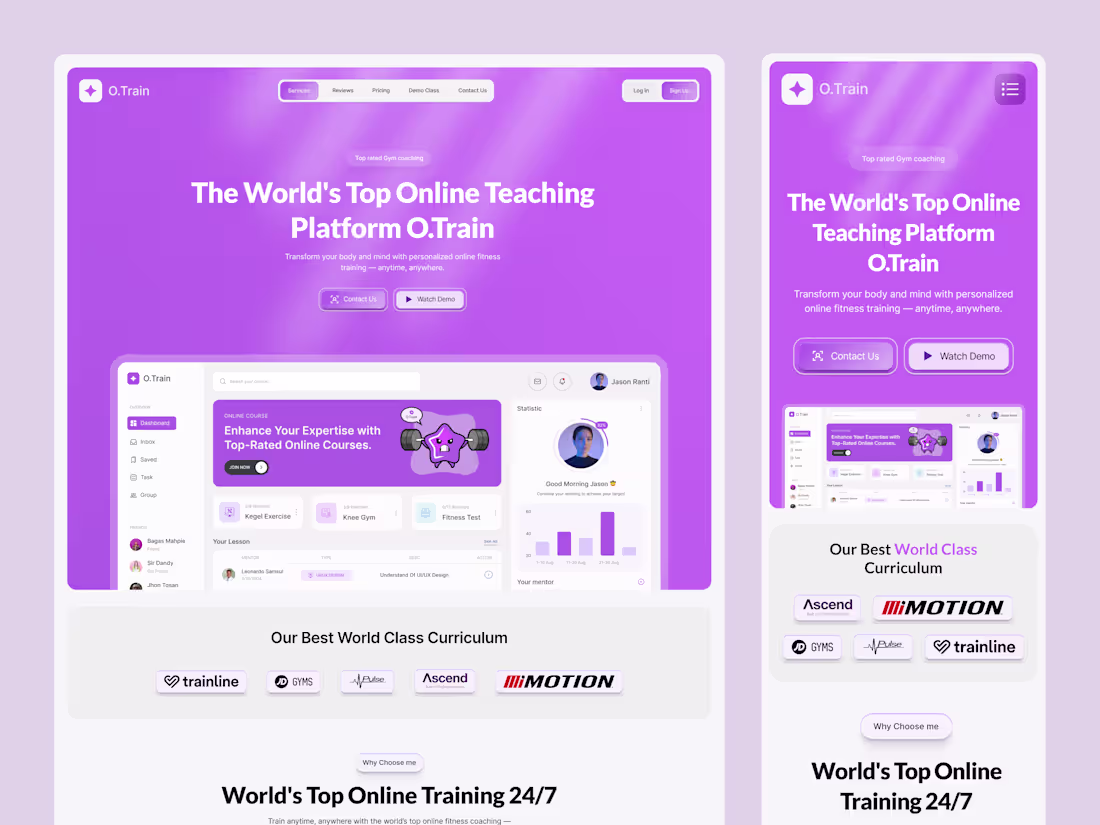 Cover image for Online Coaching and Training Website. #SaaS (https://www.uix...