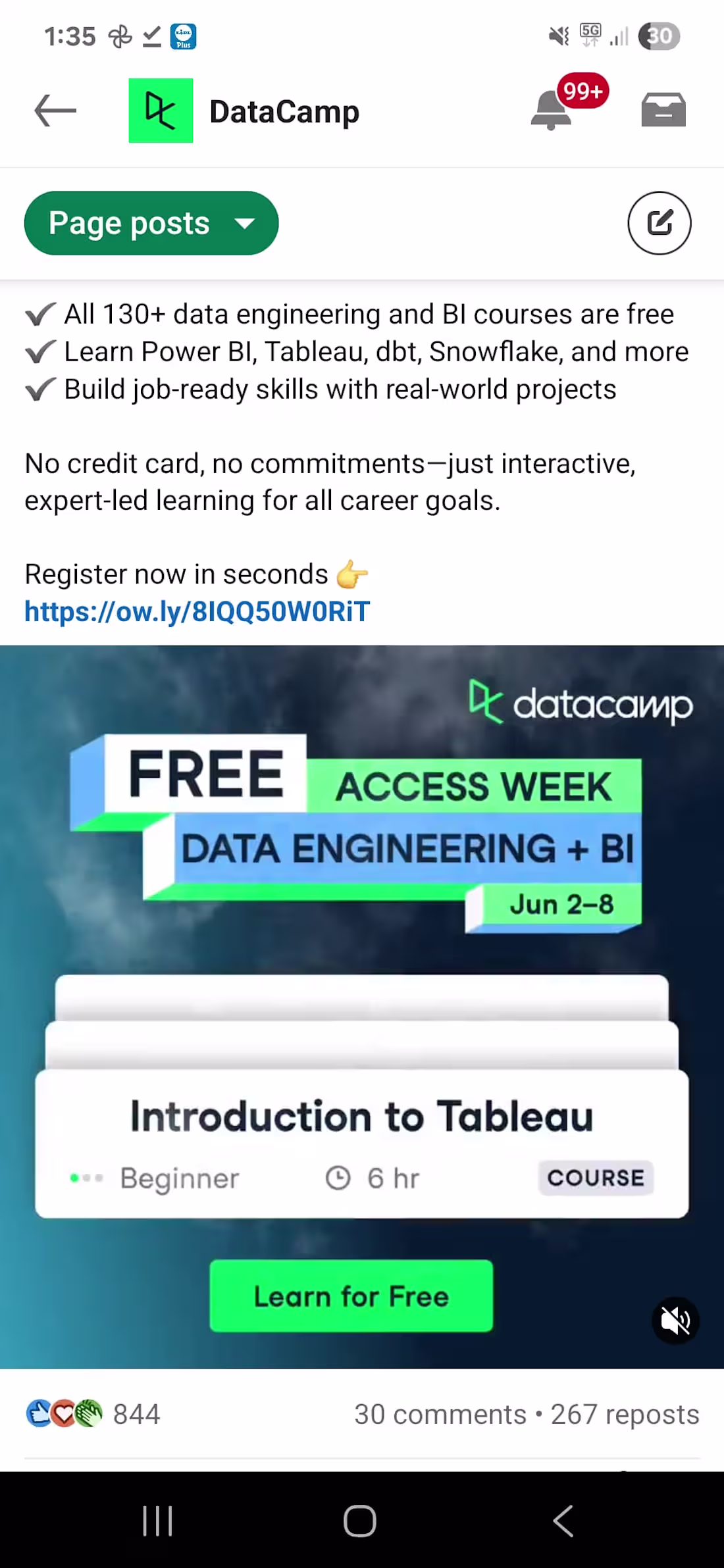 Cover image for Social Media Manager - DataCamp