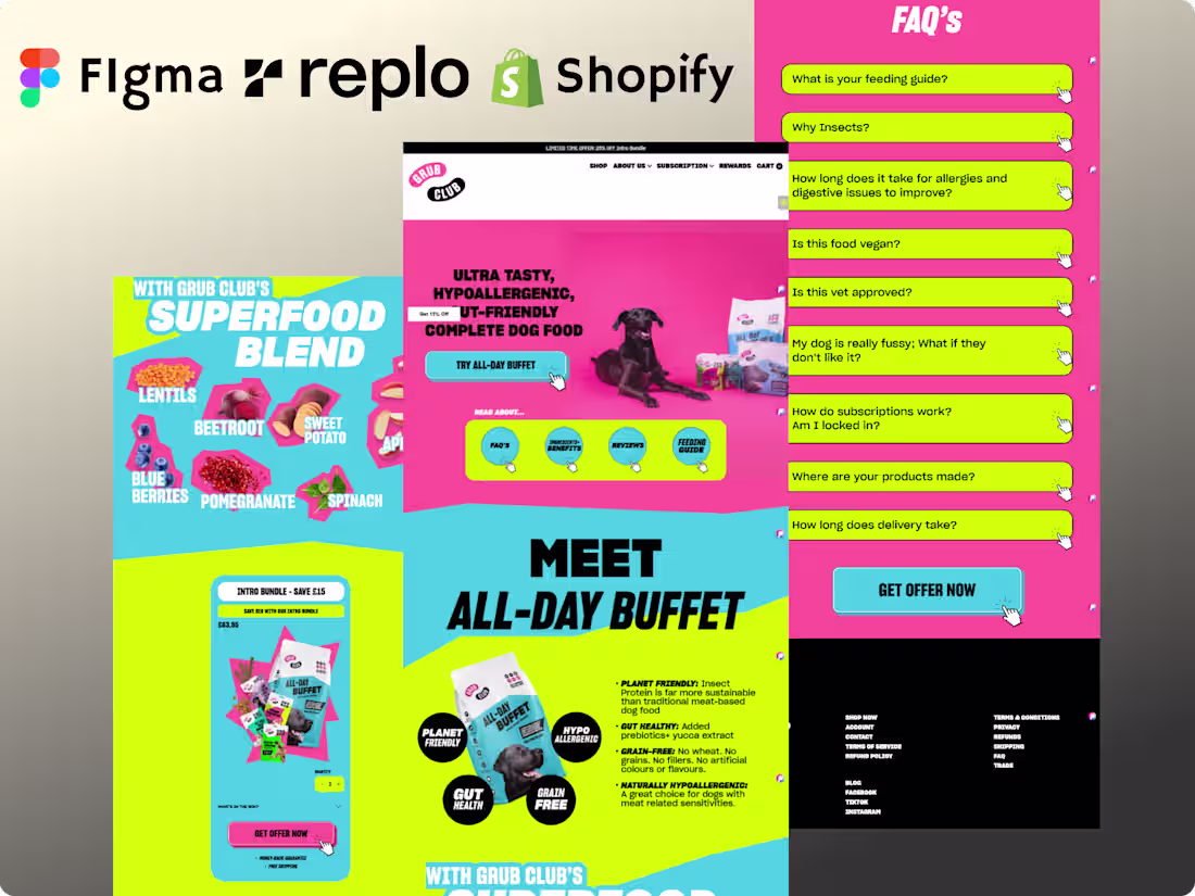 Cover image for All-Day Buffet Hypoallergenic Dog Food Intro Bundle