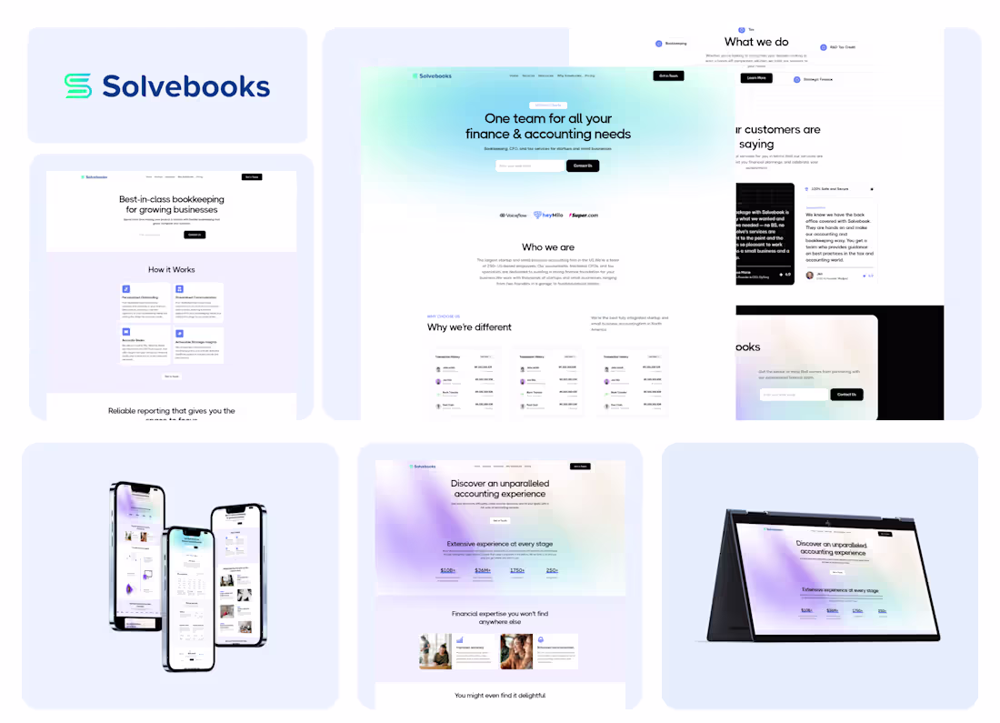 Cover image for Solvebooks Website Design & Development