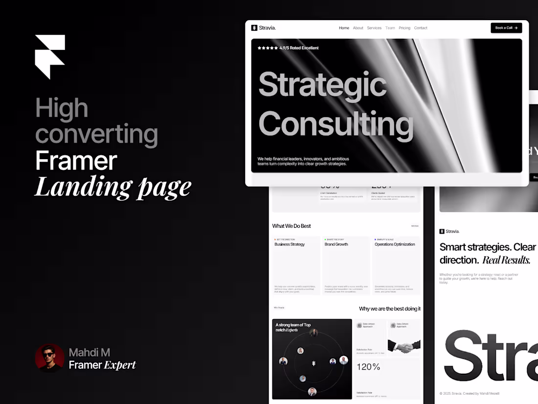 Cover image for Framer Landing Page Design Service