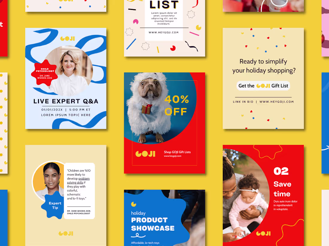 Cover image for GOJI Custom Template Design — Designed by Hannah Kate Kelley