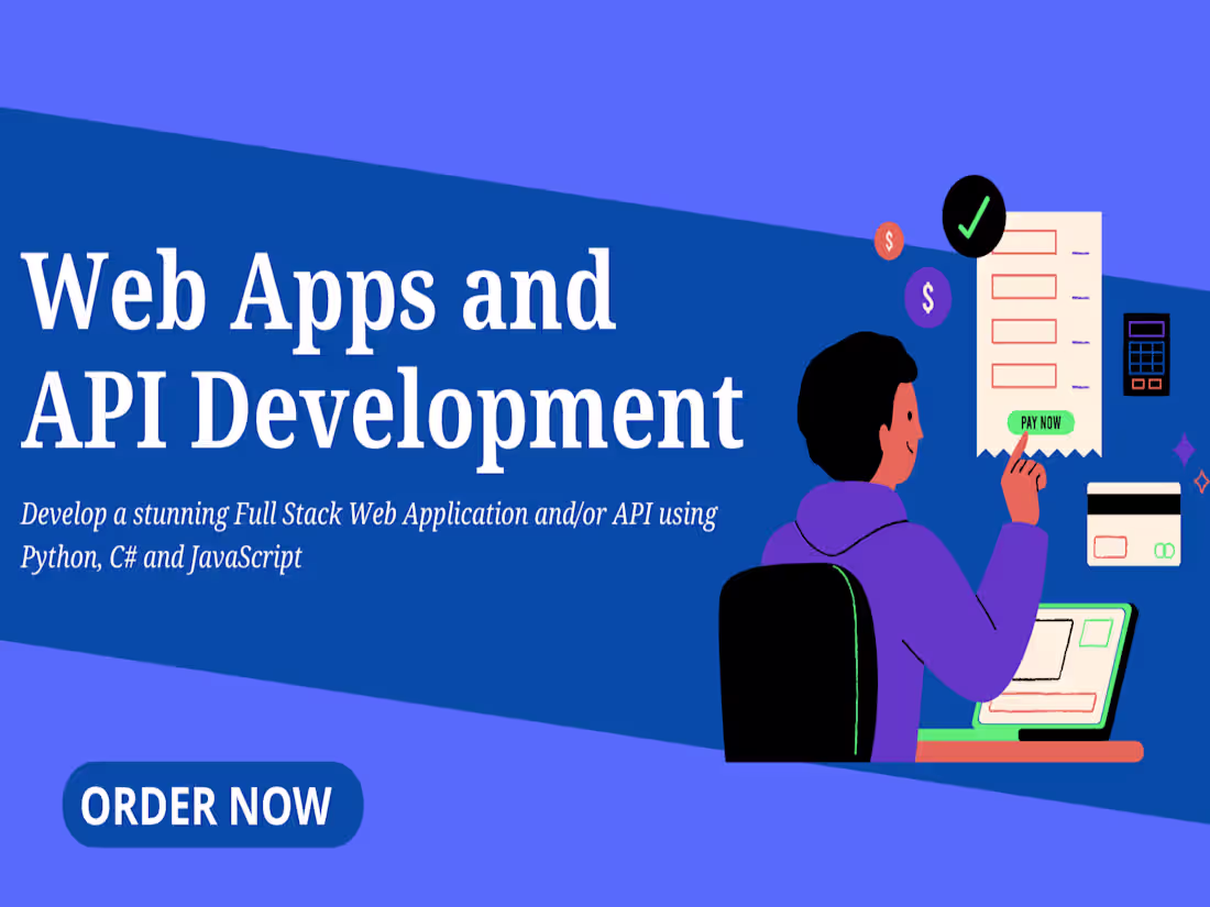 Cover image for Develop a full-stack web application using Python and JavaScript