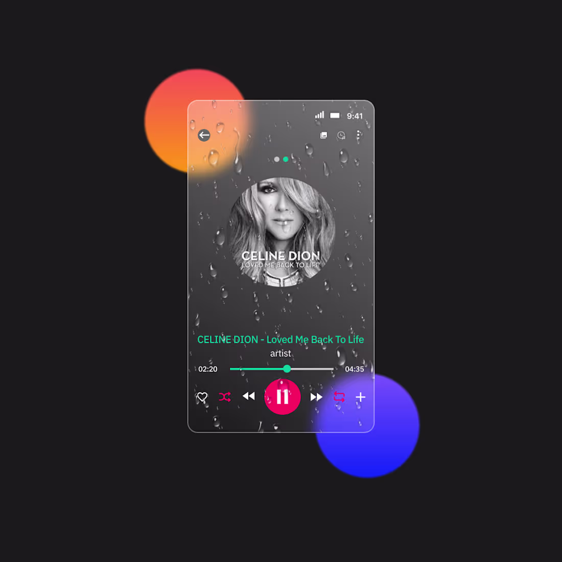 Cover image for Glass Morphism With Water Effects