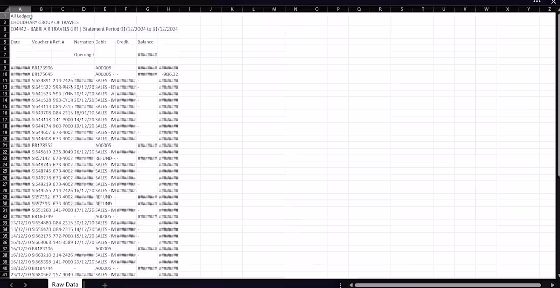 Cover image for Interactive Excel Dashboard for Babri Air Travel Agency