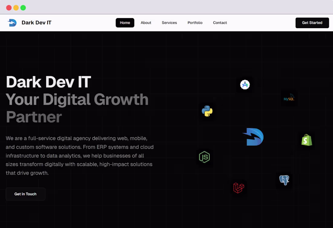 Cover image for Dark Dev IT | 