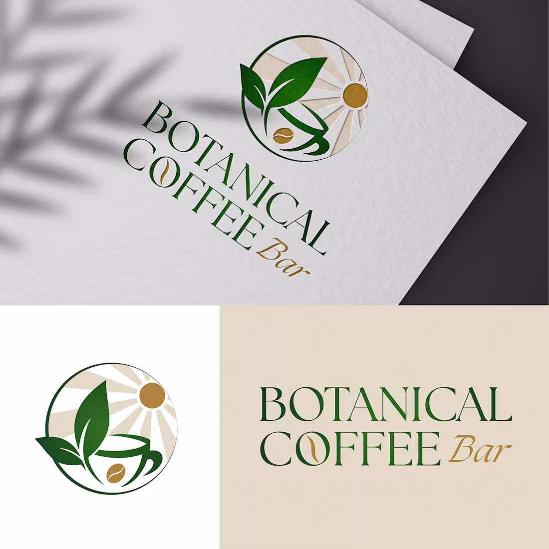 Cover image for Botanical Coffee Bar Logo :: Behance