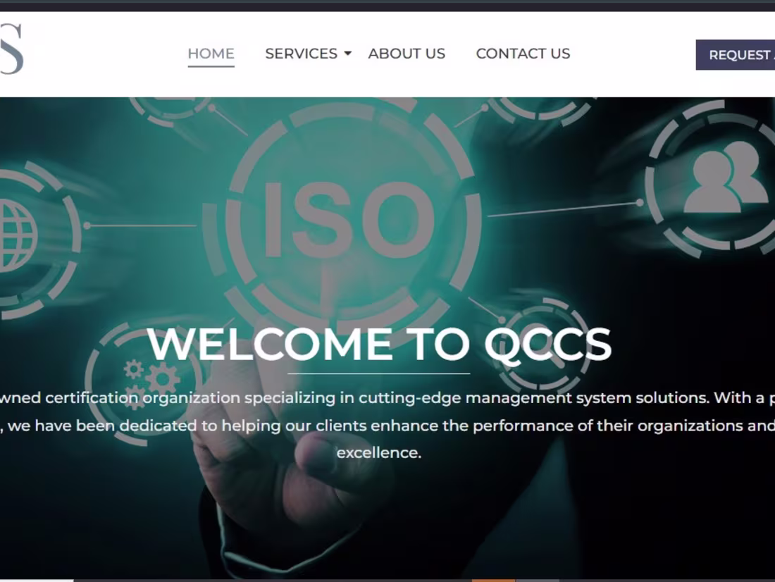 Cover image for Designed and developed the QCCS website with precision — a s...