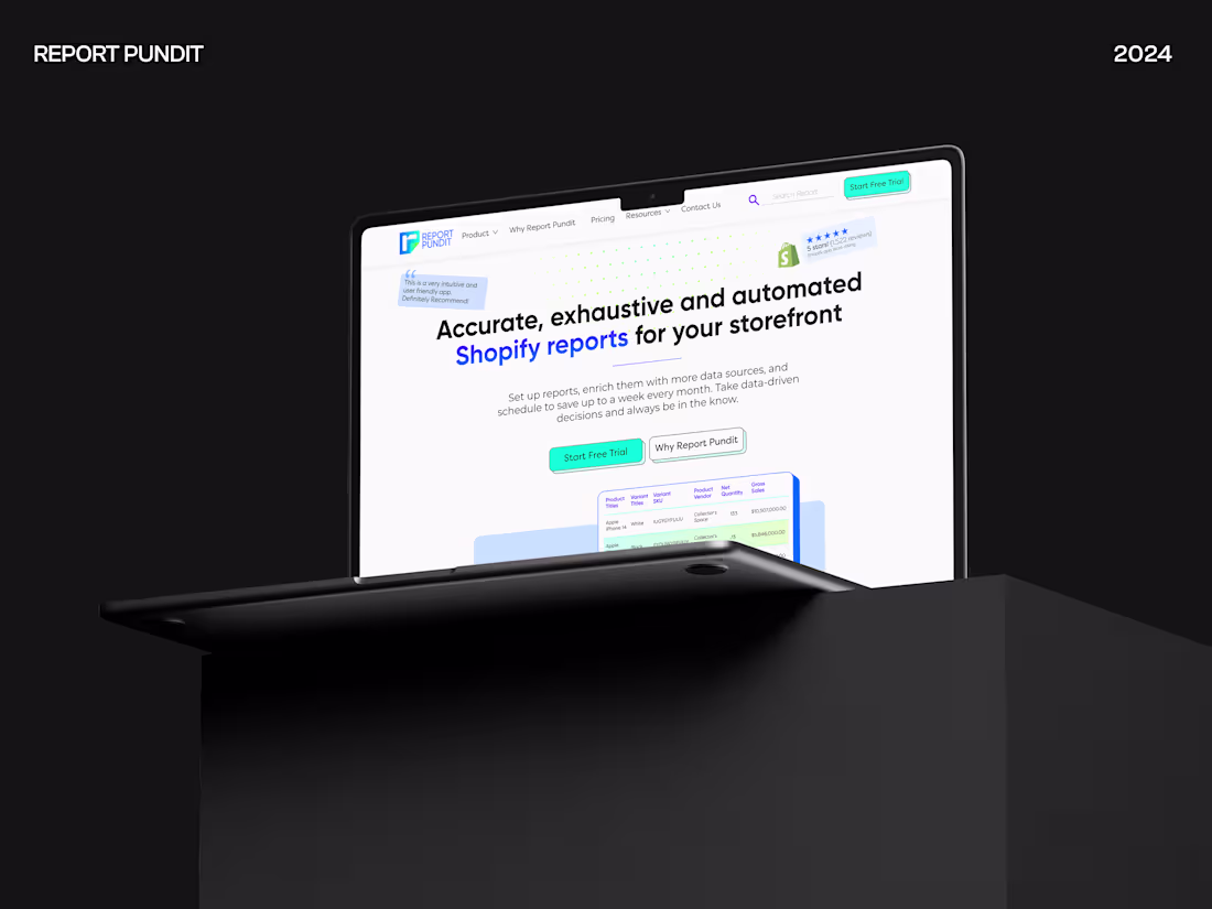 Cover image for Report Pundit - Business Analytics Web Solution