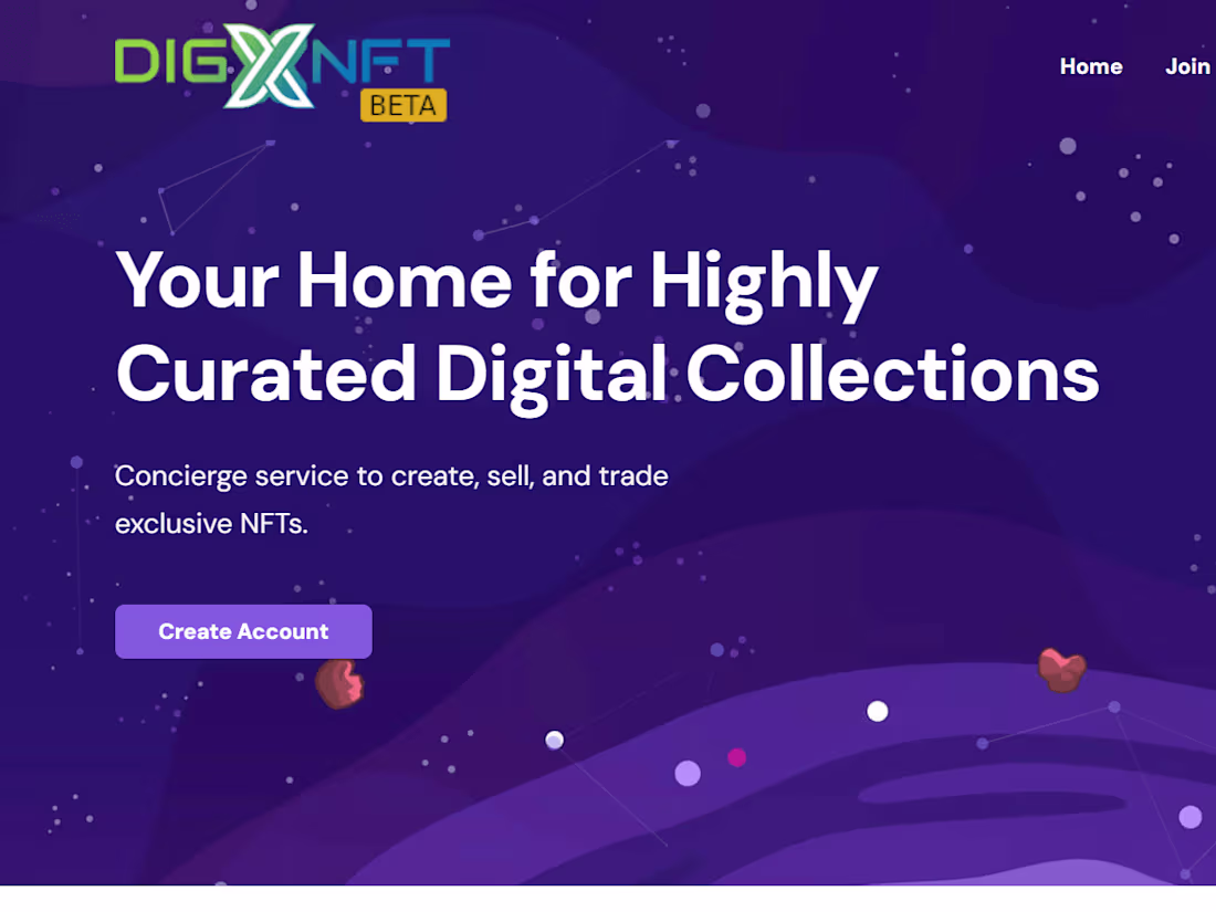 Cover image for DIGXNFT - A community-centric NFT Marketplace