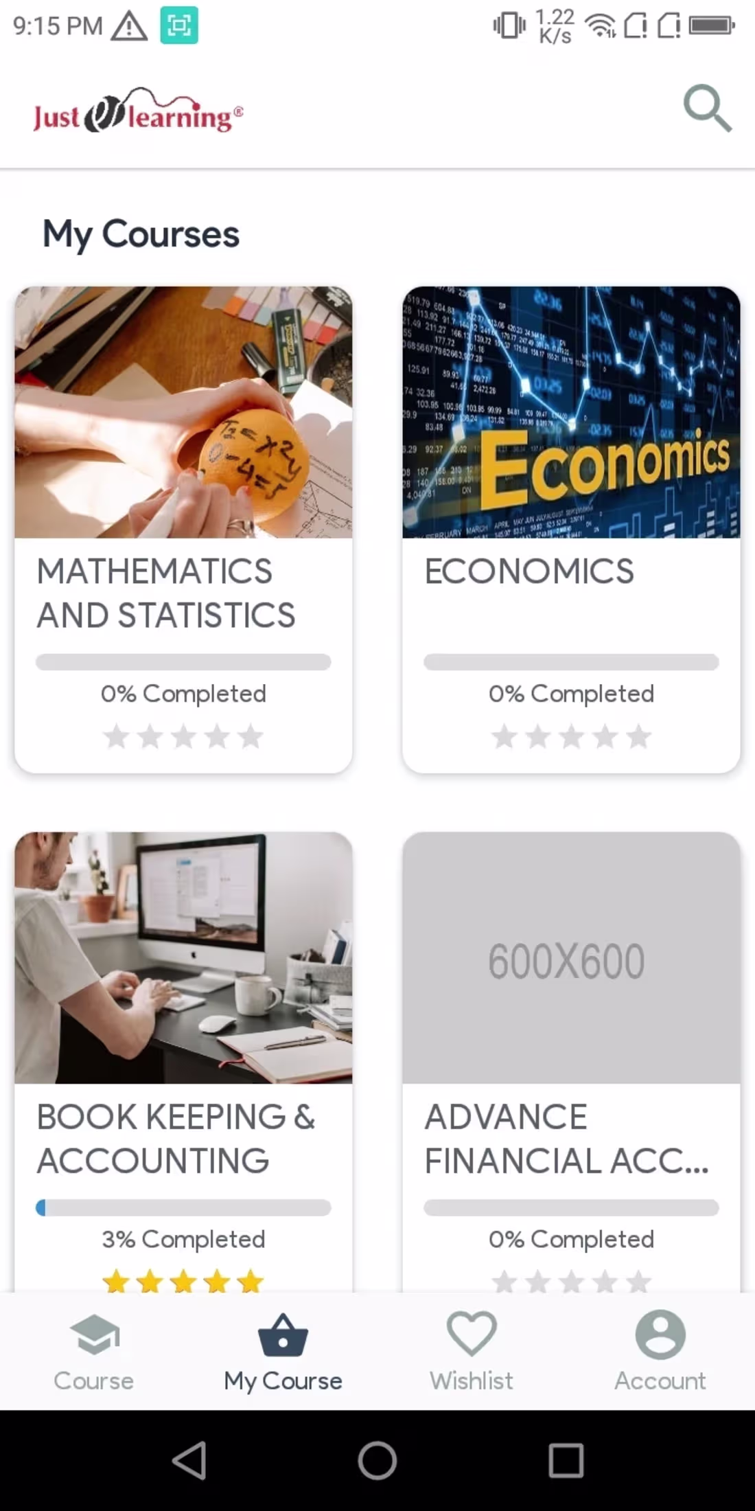 Cover image for E-learning app