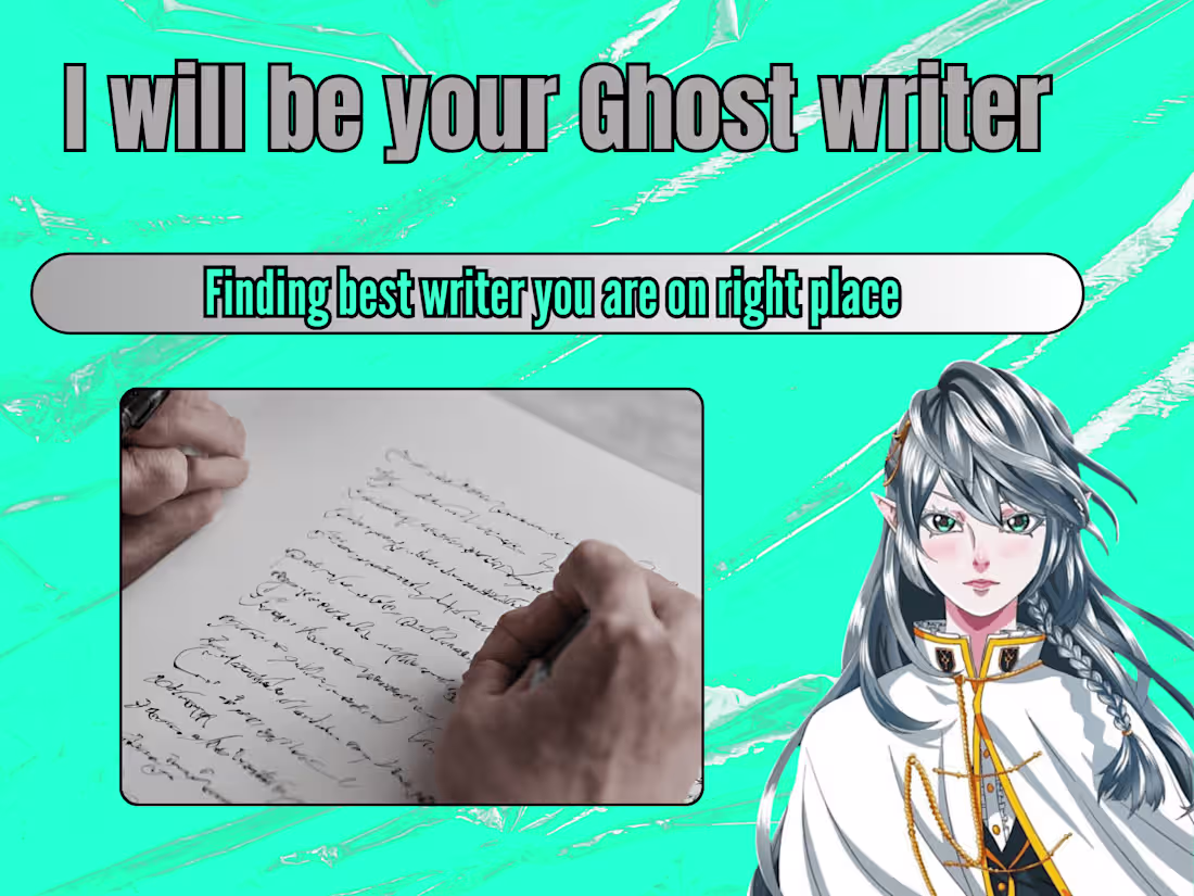 Cover image for I will be your Ghostwriter