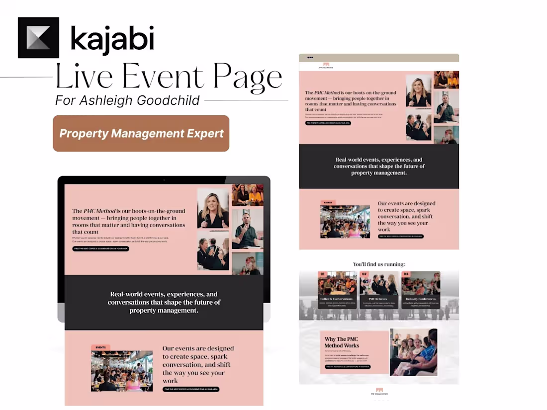 Cover image for Premium Kajabi Live Event Page for Property Management Expert