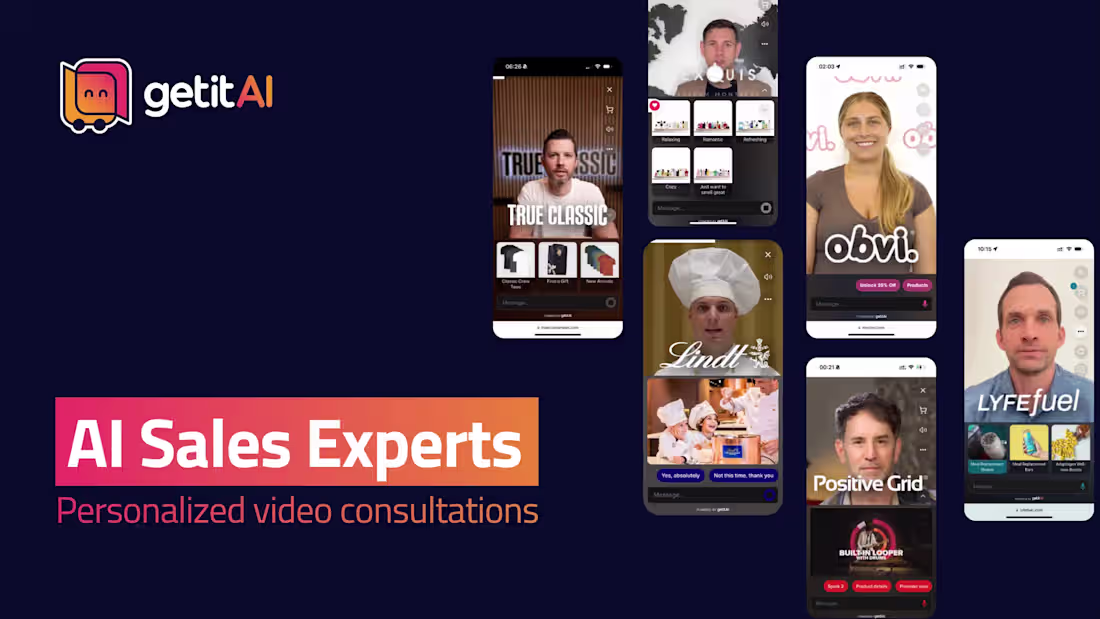 Cover image for getitAI Sales Experts // Personalized Video Consultations