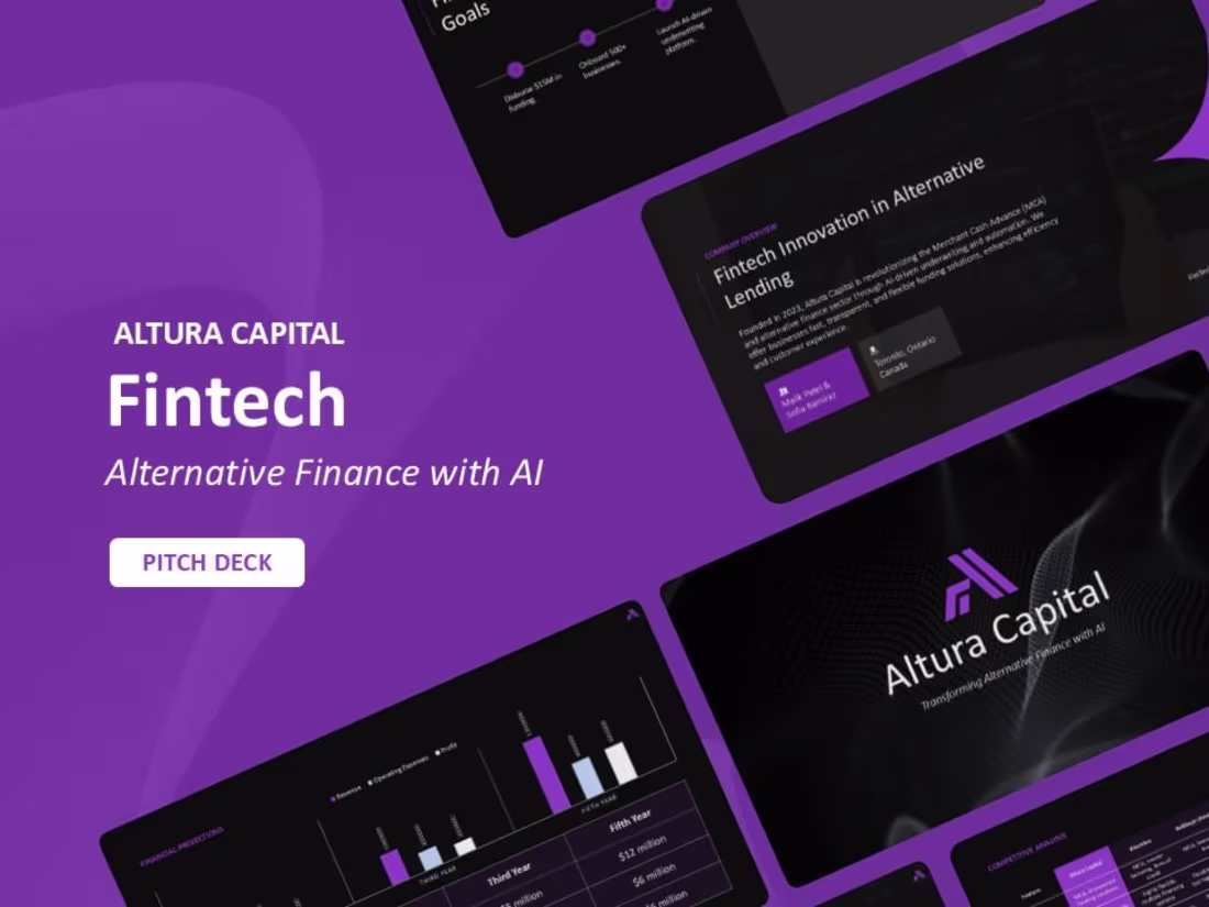 Cover image for AI-Powered Fintech Pitch Deck | Altura Capital