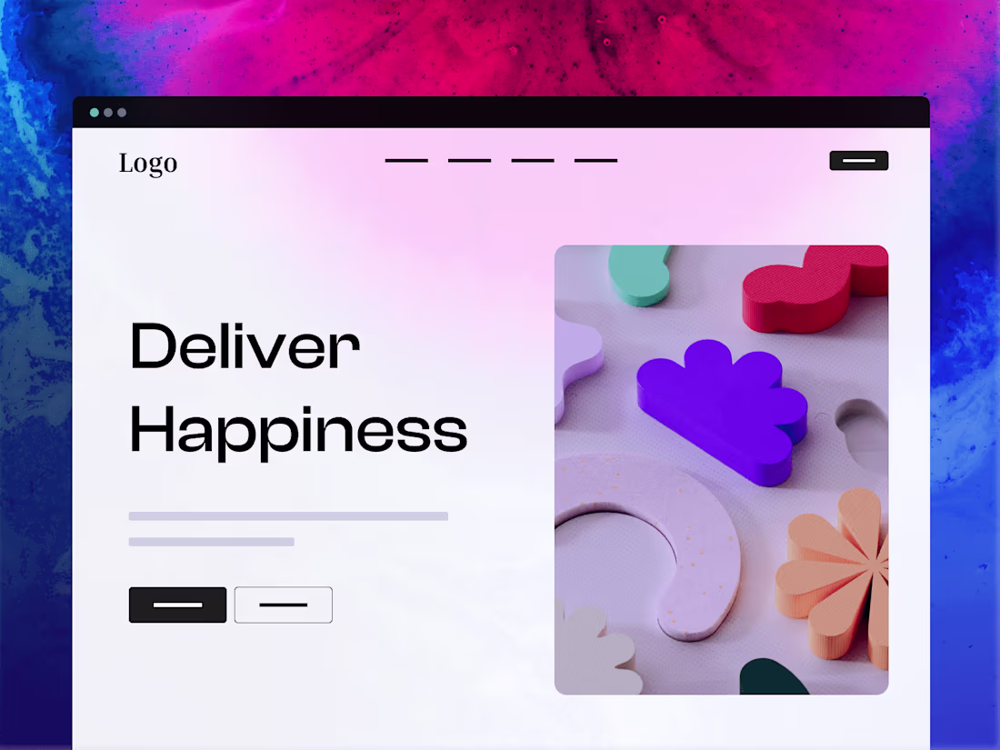 Cover image for Landing page design + Webflow Development