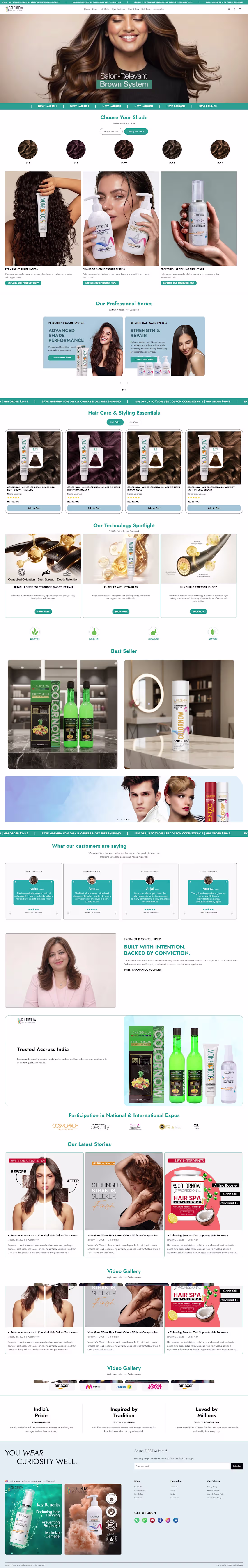 Cover image for Colornow website created for a