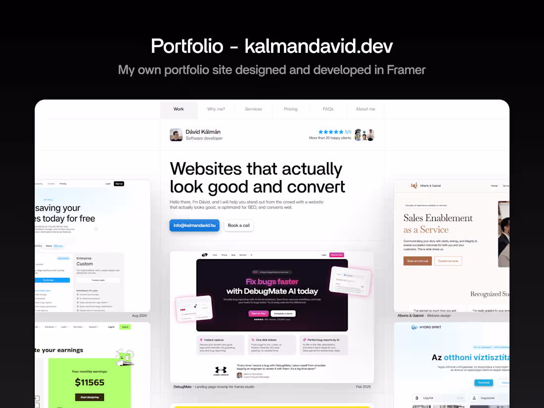 Cover image for Portfolio website