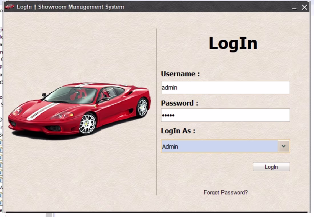 Cover image for Showroom Management System for Capital