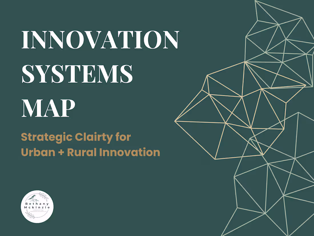 Cover image for Innovation Systems Map – Urban or Rural Focus
