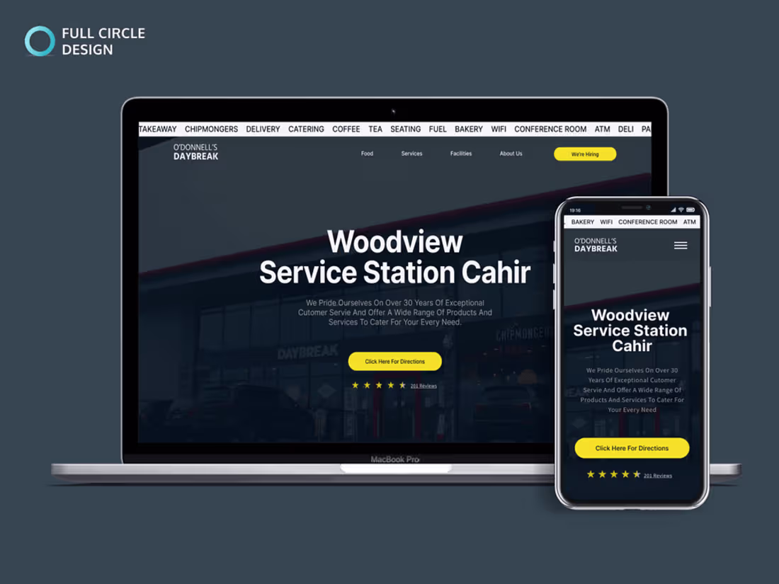 Cover image for Service Station Website Design & Development