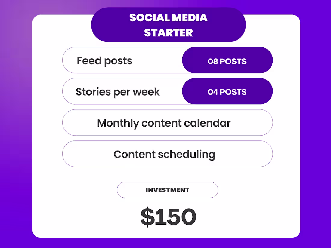 Cover image for Social Media Starter: Consistent & Professional Content