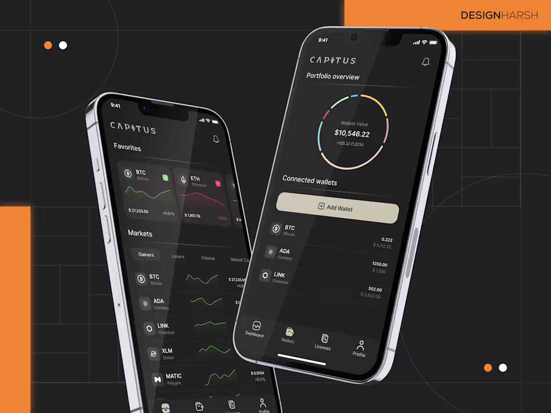 Cover image for Capitus - Crypto App Design