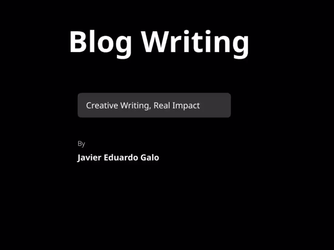 Cover image for Creative Blog Writing That Engages and Inspires