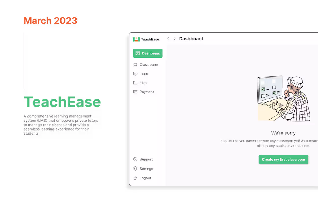 Cover image for TeachEase - Learning Management System Case Study