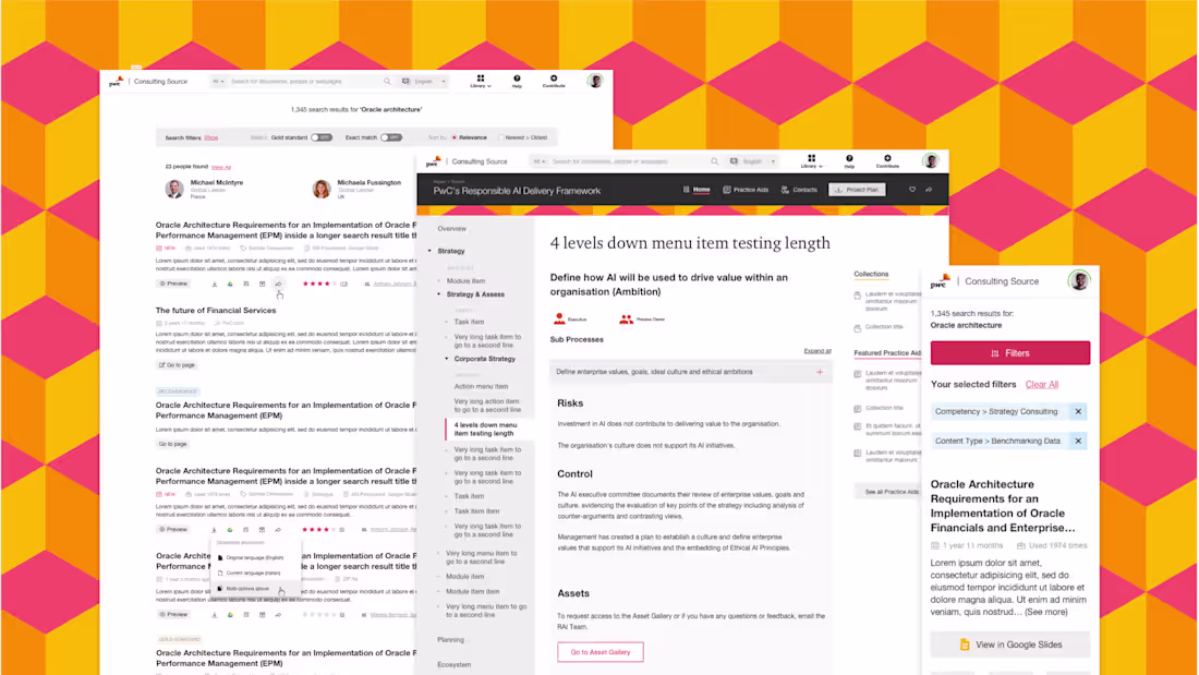 Cover image for PwC - Consulting Source