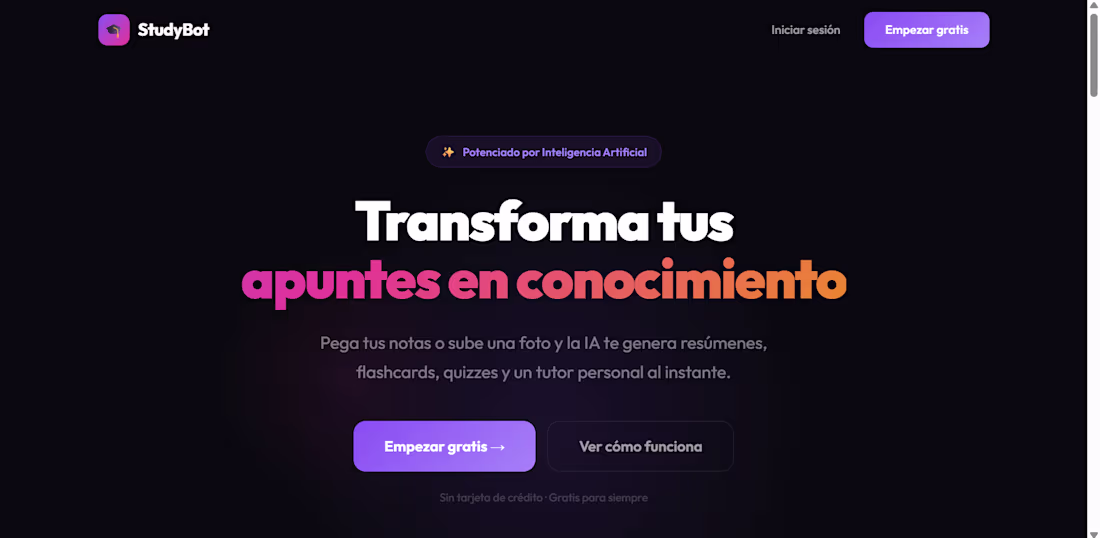 Cover image for Built StudyBot, an AI-powered learning