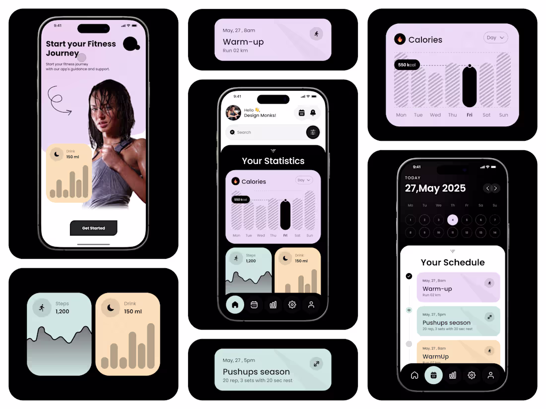 Cover image for Fitness Tracker App UI