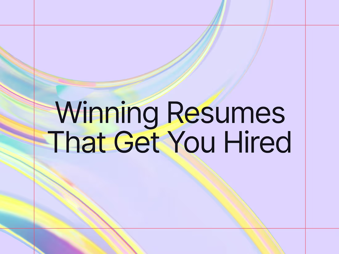 Cover image for Winning Resumes That Get You Hired