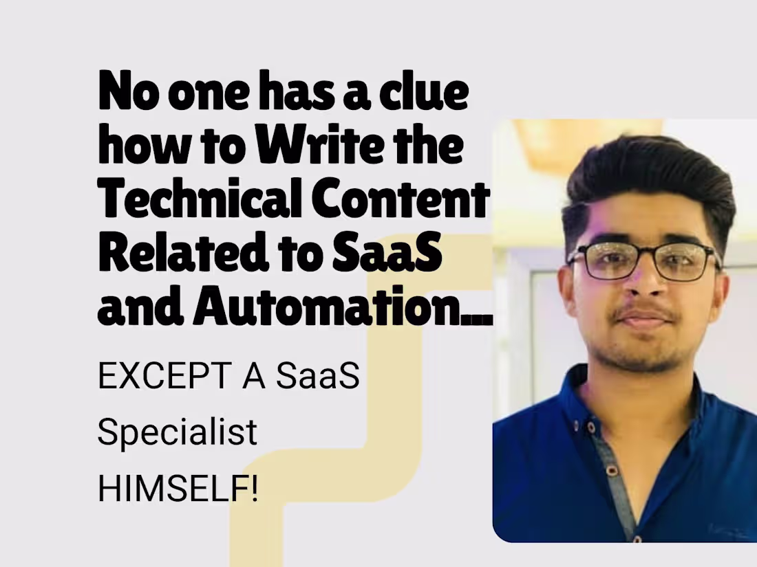 Cover image for Content Writer for Automation and SaaS Companies/Startups