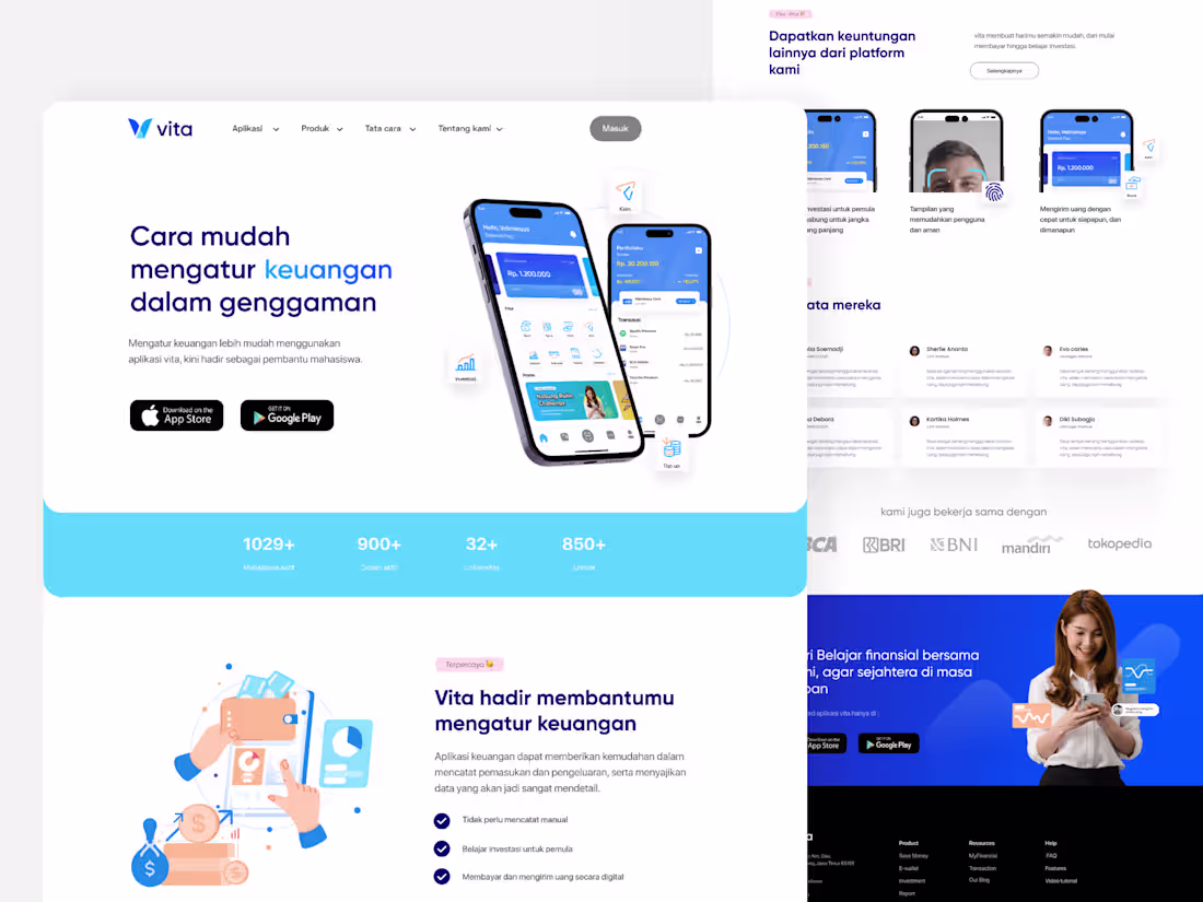 Cover image for Vita - Finance Landing Page