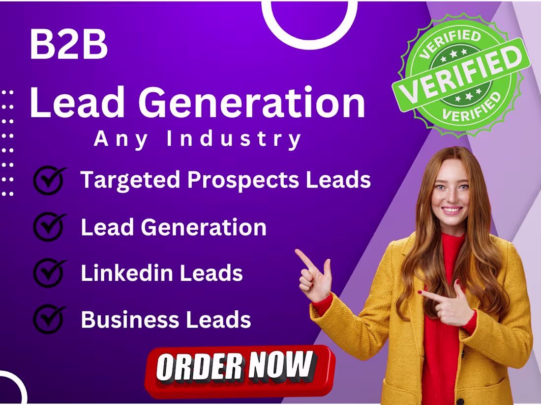 Cover image for B2B Lead Generation & Prospect List Services for Any Industry