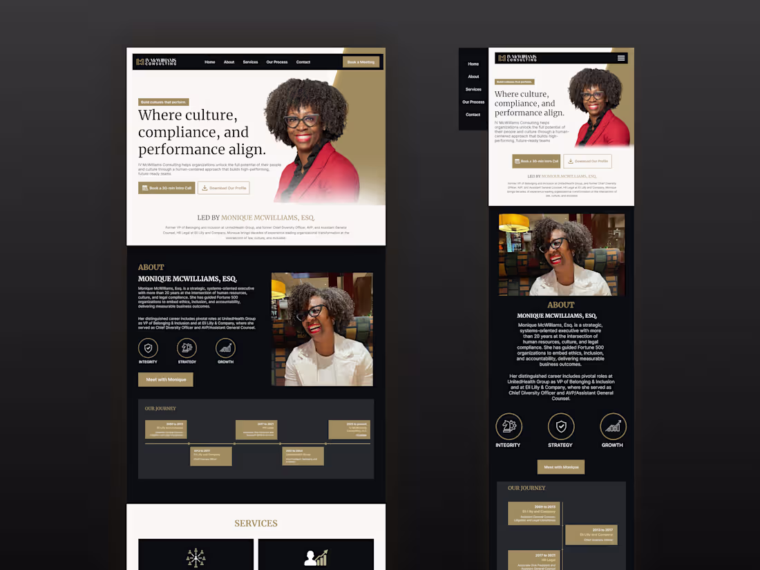 Cover image for Website Design for IV McWilliams Consulting (Wordpress)