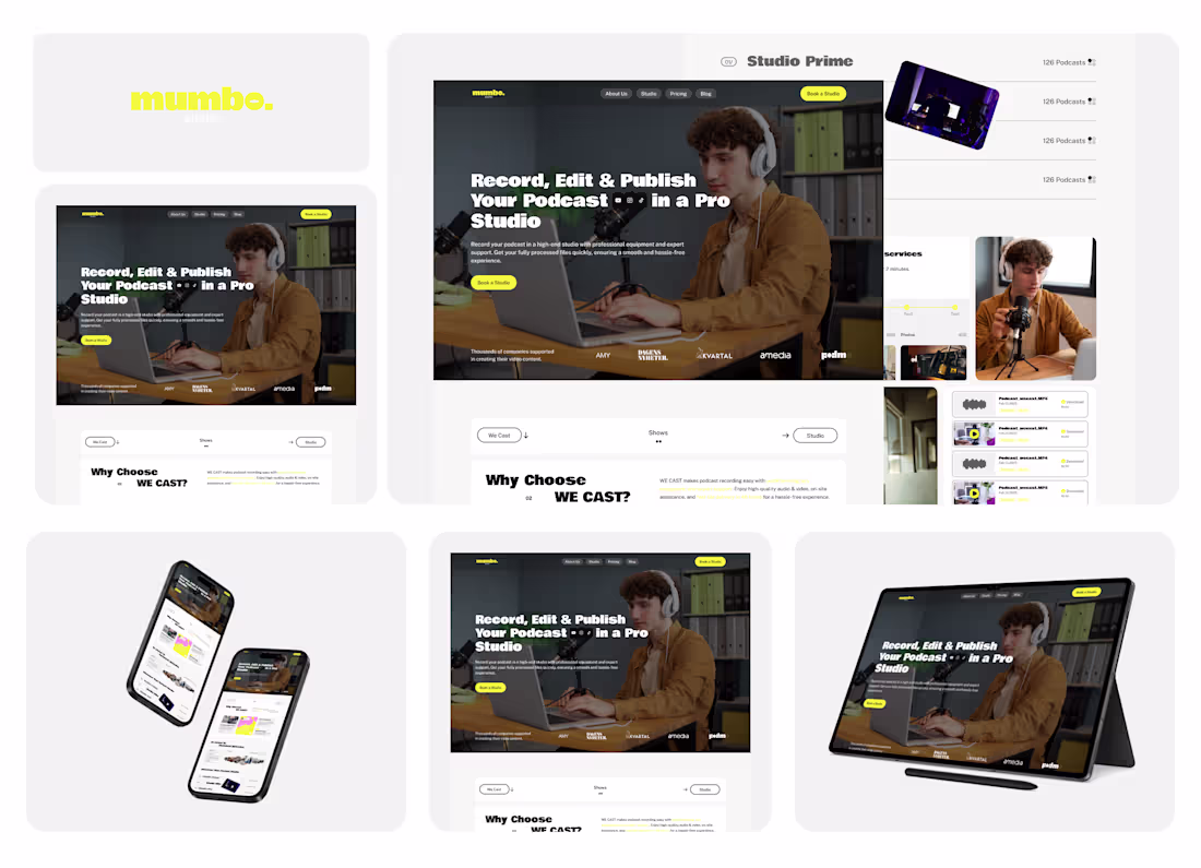 Cover image for Mumbo Studio Website Design and Development