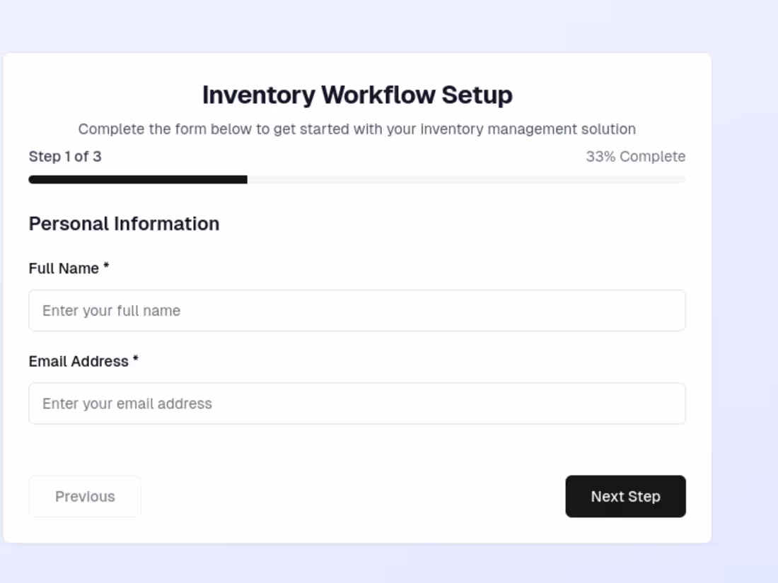 Cover image for One-Page Website with 3-Step Form + Automation MVP