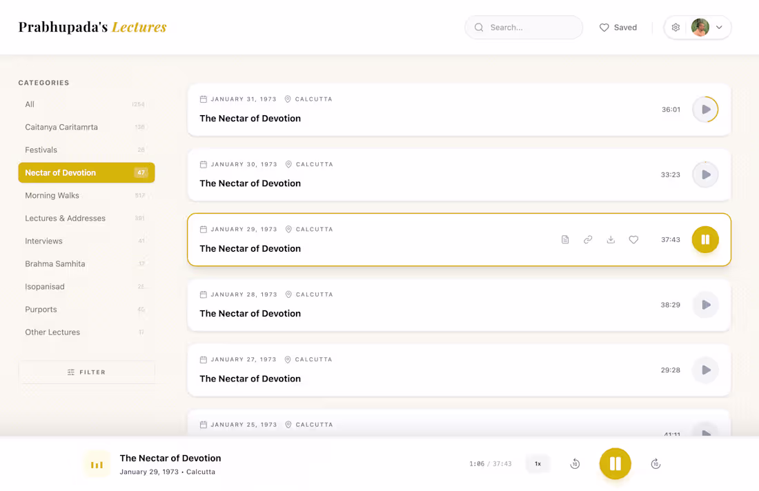 Cover image for Lectures Library – Audio Archive