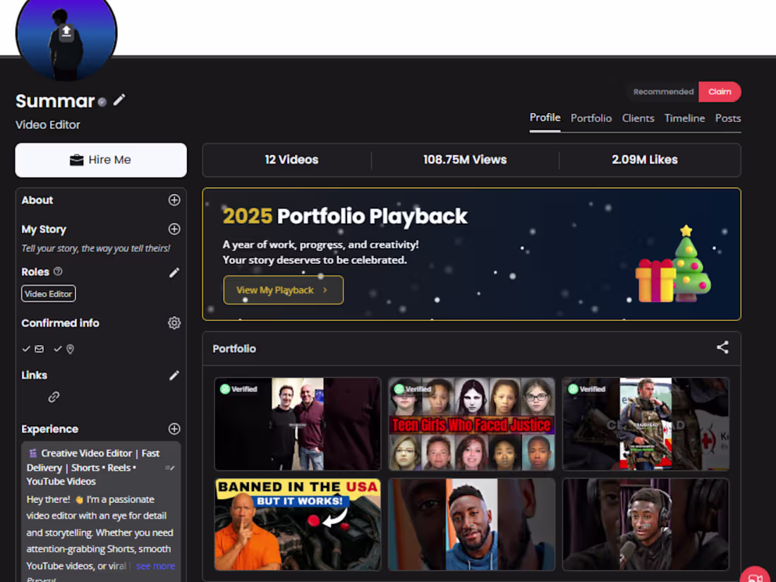 Cover image for 108.75M+ views. 2.09M+ likes. 12 projects. This is what cons...